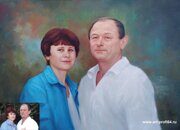 Портрет по фотографии (холст, масло) автор Кузьмина И.